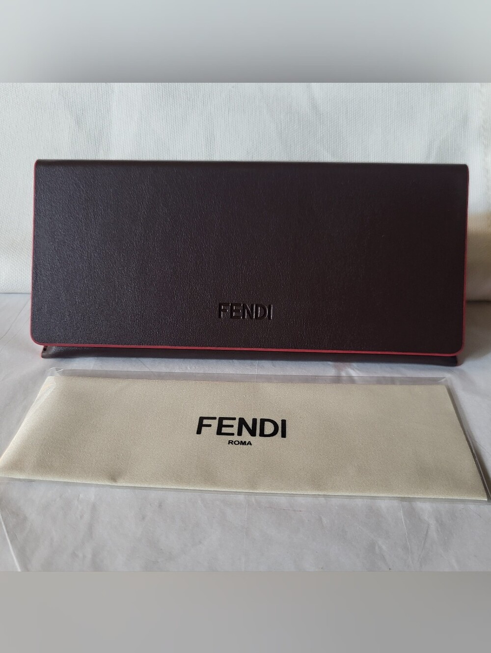 Fendi Leather Accessory Case — Dark Brown. # Fend001